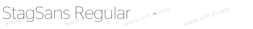StagSans Regular 常规字体转换